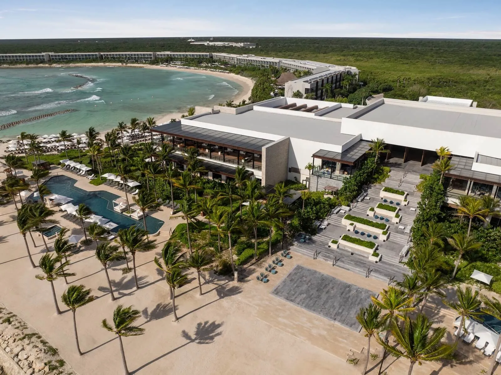 Aerial view of the Hilton Tulum Riviera Maya